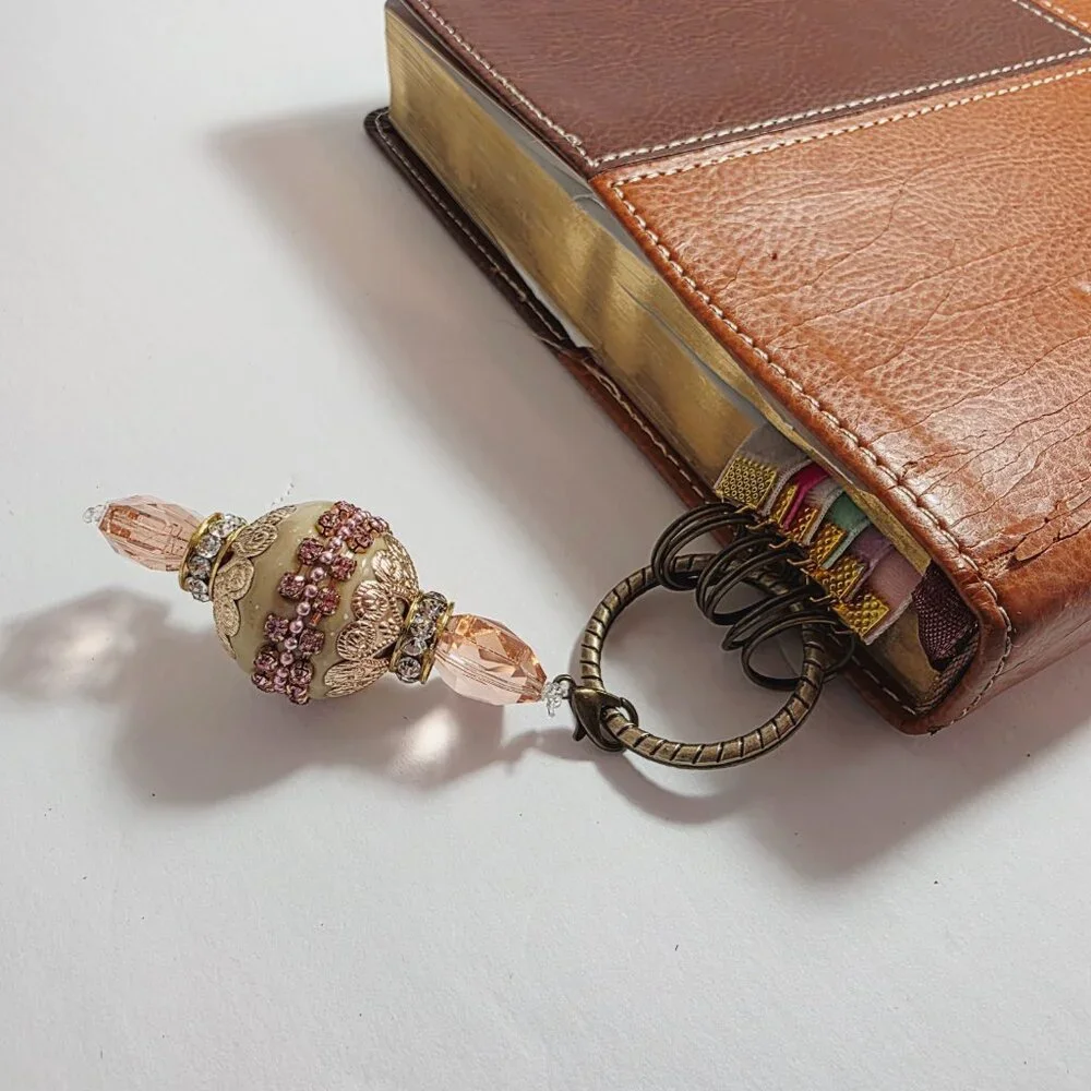 Handmade Velvet Ribbon Bible Bookmark by Joan Santoro